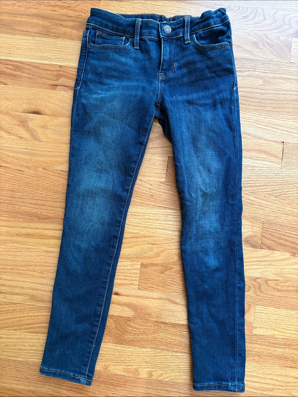Gap Kids Girls super skinny blue denim jeans size 8